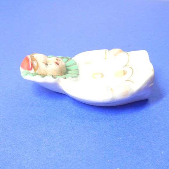 Clown Teabag Spoon Rest Vintage Japan Porcelain MCM - Picture 5 of 6